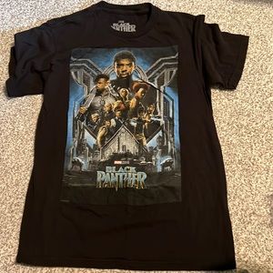 Marvel Comics Black Panther T-Shirt Men's Medium M Short Sleeve Graphic Black